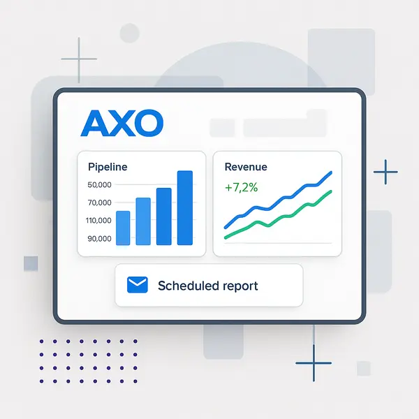 CRM analytics and activity feed