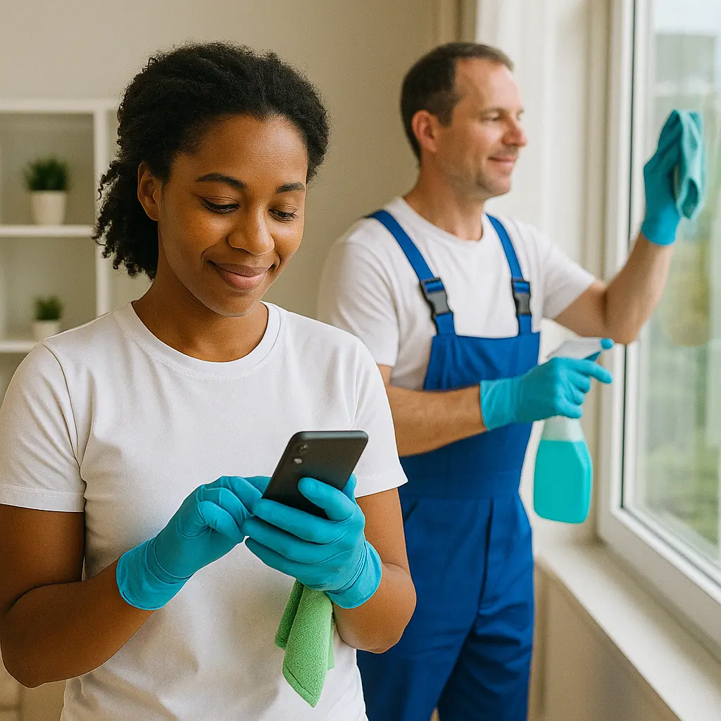 CRM for janitorial and cleaning services tracking customers, sites, checklists and recurring contracts