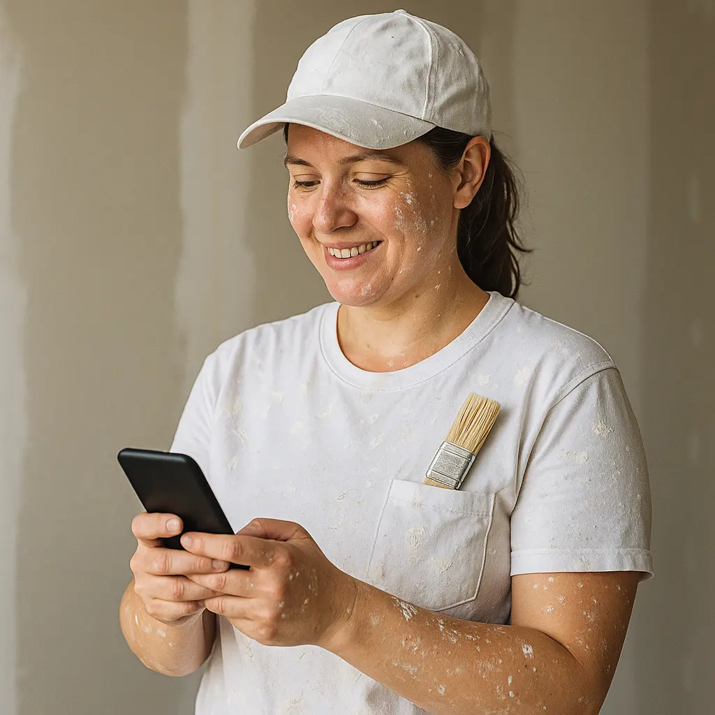CRM for painting and decorating contractors tracking clients, jobs and colour selections