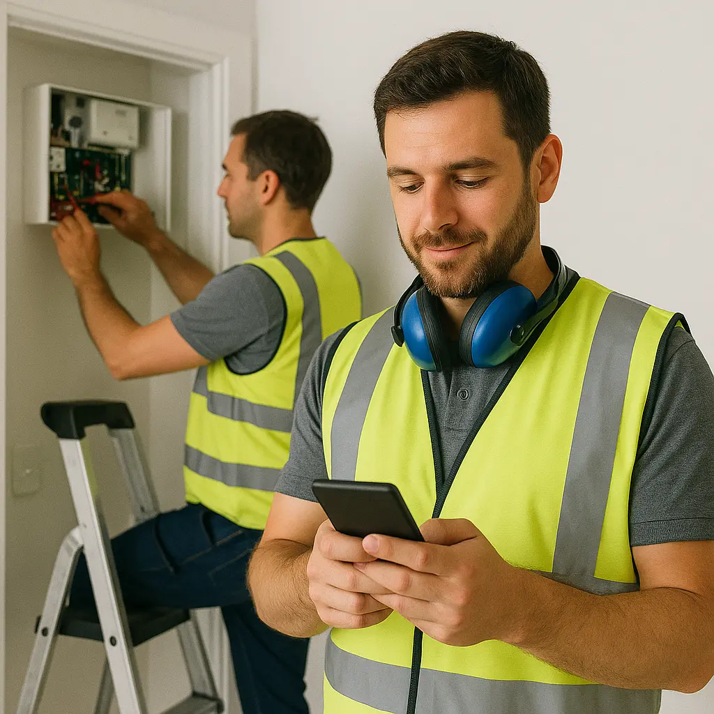 CRM for security alarm and system installers tracking clients, sites, zones and service contracts